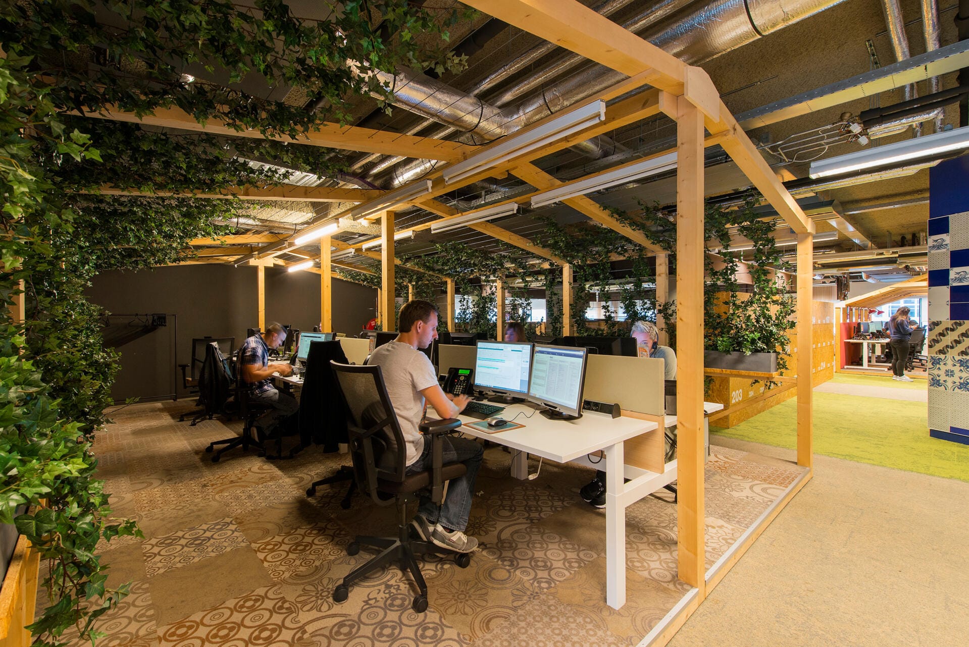 Image de fond d'un bureau moderne